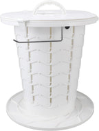 Sonew Retractable Portable Toilet with 7 Height Levels, Foldable Travel Potty for Adults & Kids, 330.7lbs Capacity for Camping & Outdoor Use