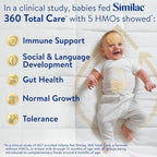 Similac 360 Total Care Infant Formula, Has 5 HMO Prebiotics, Our Closest Prebiotic Blend to Breast Milk, Non-GMO,‡ Baby Formula, Ready to Feed, 2-fl-oz Bottle, Pack of 12