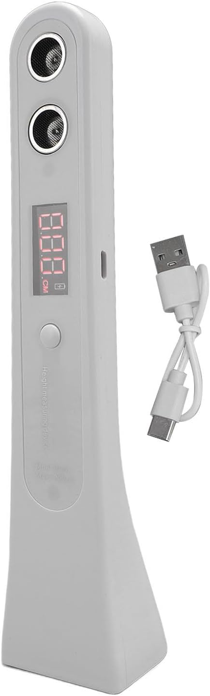 Portable Ultrasound Body Height Stadiometer, Handheld Cordless Body Height Meter Device for Children and Adults with LCD Display,Smart Digital Height Measurement Tool