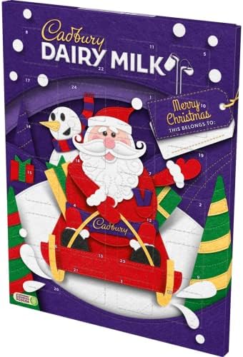 Cadbury Dairy Milk Advent Calendar Christmas 90g (Pack of 1)