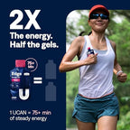 UCAN Edge Energy Gel Shots, Strawberry Banana (12, 2 Ounce Packets) for Running, Training, Workouts, Fitness, Cycling, Crossfit | Sugar-Free, Vegan, & Keto Friendly Energy