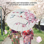 Luqeeg Handmade Oiled Paper Umbrella Japanese Parasol Asian Chinese Classical Dance Umbrella for Photography Cosplay Costumes Wedding Party Home Decoration, 21.7", Plum Blossom
