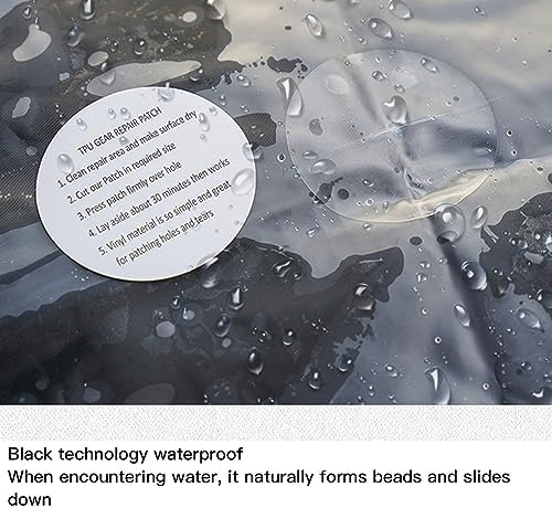 EVTSCAN 20Pcs Round TPU Repair Patch Strong Adhesive Transparent TPU Waterproof Repair Patch for Tent Air Mattresses Inflatable Boats