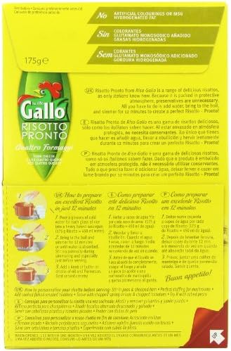 Riso Gallo Risotto Pronto 4 Cheese 175g - Pack of 6