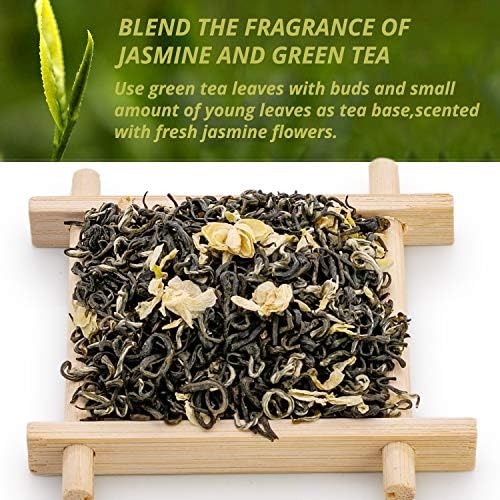 Oriarm Bi Tan Piao Xue Jasmine Green Tea 250g - Chinese Green Jasmine Tea Loose Leaf - Yuqian 3rd Grade