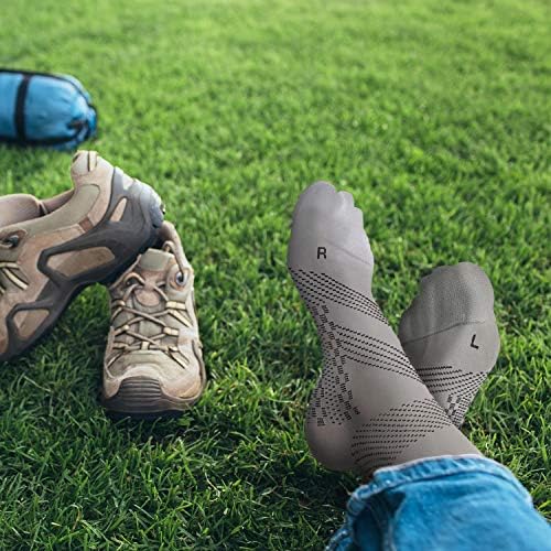 TechWare Pro Plantar Fasciitis Socks - Ankle Compression Socks for Women & Men. Achilles Tendonitis Brace & Foot Arch Support