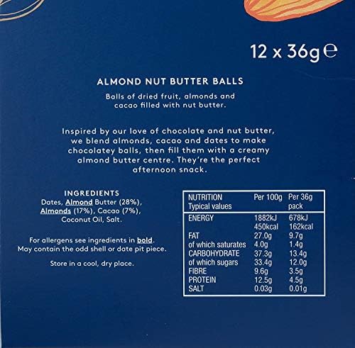 DELICIOUSLY ELLA Almond Nut Butter Ball, 36 GR
