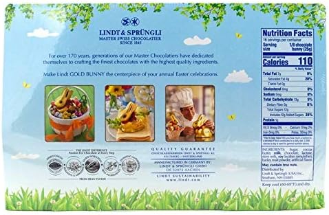 Lindt Milk Chocolate Gold Bunny Duo 14 oz (200grx2)