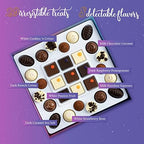 Gourmet Chocolate Truffles Gift Box, Astor Chocolate Treats Collection, 29 Assorted Belgian Chocolate Candy Gifts for for Her and Him with 8 Delectable Flavors, Kosher