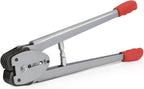 Strapping Sealer/Crimper for 1/2"-5/8" Polypropylene (PP) Strapping Band Manual Banding Tool with 15” Extended Handle (red)
