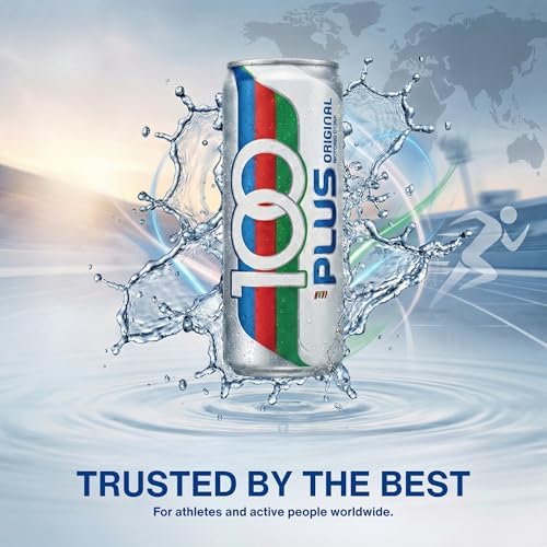 100PLUS Original Electrolyte Sports Drink – Isotonic Hydration & Instant Energy Support – Caffeine Free Carbonated Sports Drink for Workout Recovery & Daily Hydration, 11 Fl Oz (Pack of 6)