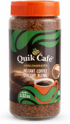QuikCafé Premium Instant Coffee 100g - Agglomerated, Arabica Coffee and Chicory Coffee blend from the majestic hills of Coonoor | Rich aroma, All Natural Ingredients, Preservative-Free 3.52 oz of Perfection