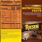 Riesen Chewy Chocolate Caramel Candy Espresso Flavor (3 Pack) - Dark Chocolate Covered Espresso Chews - Individually Wrapped Bulk Candies for Snack Box, Holiday Treat, Office & Travel