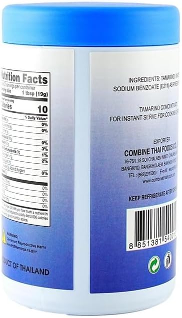 Thai Tamarind Concentrate, Tamarind Paste Thai, Tamarind Puree For Pad Thai, 14 oz