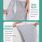 Unisex Side Zipper Bedridden Patient Clothing,Patient Pants,Tear Away Pants,XXL