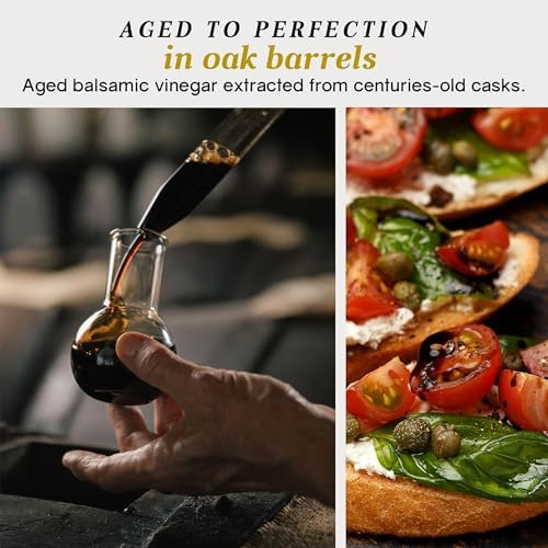 Giusti Balsamic Vinegar of Modena IGP – Full-Bodied Italian Gourmet Aceto Balsamico di Modena for Salads, Marinades, Cheese & More – 2 Gold Medals – Made in Italy – 8.45 fl oz (250 ml) - Pack of 1