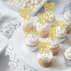 30PCS Straight Outta 1986 Cupcake Toppers Gold Glitter Forty Happy 40th Birthday Cupcake Picks Cheers to 40 Years Cake Decorations for 40th Birthday Anniversary Party Decoration Supplies