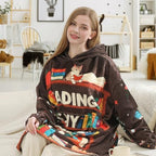 Book Lovers Gifts Wearable Blanket Hoodie,Gifts for Readers,Bookish Librarian Book Club Gifts for Women on Birthday Christmas