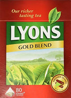 Lyons Gold Blend Tea. 3 Pack X 80 Bags