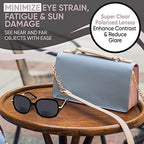 Yogo Vision Bifocal Reading Sunglasses for Women UV400 Sun Protection Outdoor Stylish Square Frame Reader Eyewear