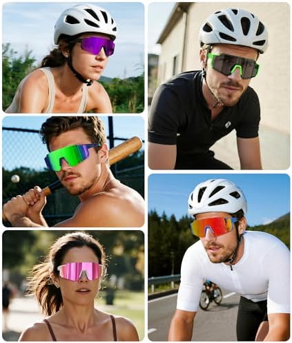 STORYCOAST Polarized Sports Sunglasses for Men Women,Driving Fishing Cycling Mountain Bike Sunglasses UV400 Protection