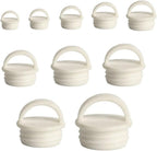 10 Pack Mop Bucket Drain Plug Replacement End Cap Stopper Rubber Sealing Plugs with Ring Grip for Spin Flat Mops and Buckets System Water Tub Tubing Holes Bathtub Kitchen Bathroom
