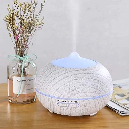 Bracket Light Diffuser Air Humidifier Mute Led Light Mist Nebulizing for Home Ultrasonic Essential Oil Aroma Portable Air Humidifier Purifier Aroma Diffuser Steam Atomizer Cool Mist,White
