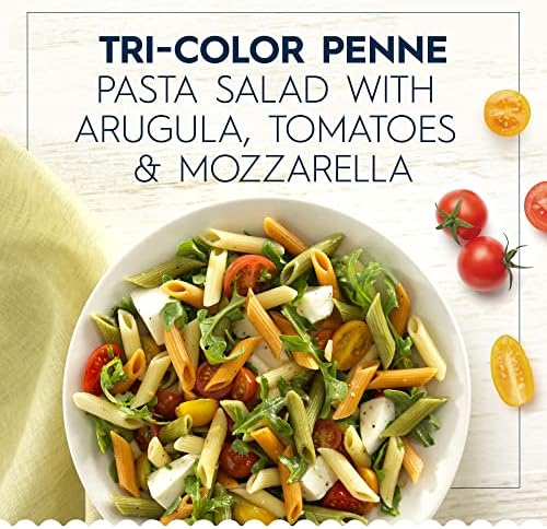 Barilla Tri-Color Penne Pasta, 12 oz. Box - Non-GMO, Made with Durum Wheat Semolina - Kosher Certified