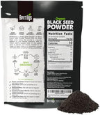 Berrilys Organic Black Seed Powder | Premium Black Cumin Powder, Pure and Natural, Perfect for Smoothies, Baking, and Cooking, High in Antioxidants and Nutrients, Non-GMO, Gluten-Free, Vegan | 16 oz