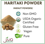 Jiva Organics Organic Haritaki Powder 7 Ounce - 100% Pure USDA Certified Non GMO
