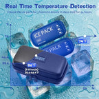 Insulin Cooler Travel Case TSA Approved Diabetic Medicine Cooling Bag with Digital Temperature Display, 2 Ice Pack