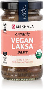 Mekhala Organic Singapore-Style Vegan Laksa Curry Cooking Paste. GLUTEN-FREE. NO ADDED SUGAR. No Heat (3.53oz)