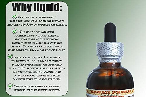 Hawaii Pharm Horehound Alcohol-Free Liquid Extract, Horehound (Marrubium vulgare) Dried Herb Glycerite 2 oz