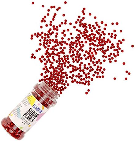 PME Edible RED 4MM Sugar Pearls Balls Cup Cake Decoration 100G