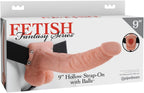 Pipedream Products Pipedream Fetish Fantasy 9 Hollow Strap On with Balls, Flesh