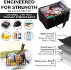 Bike Basket with Removable Insulated Cooler Bag, Foldable Weatherproof Steel Wire Rack