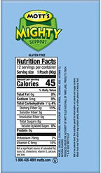 Mott's Mighty Honeycrisp Apple Applesauce, 3.2 Oz Clear Pouches, 48 Count (4 Packs of 12), No Sugar Added, Good Source Of Fiber, Supports A Healthy Digestive System, Gluten-Free, Kosher