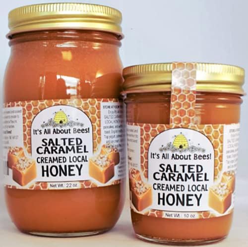 ITS ALL ABOUT BEES! Creamed Honey - Salted Caramel (22 Oz.)