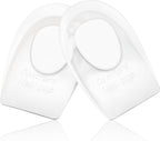 Heel Cups for Achilles Tendonitis & Plantar Fasciitis - 2 Pack Gel Shoe Inserts for Heel Pain Relief, Arch Support, for Women & Men
