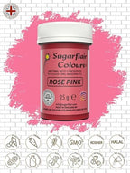 Rose Pink - Sugarflair Colouring Paste - 25g