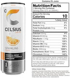 CELSIUS Sparkling Orange, Functional Essential Energy Drink 12 Fl Oz (Pack of 12)