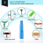 3-12m Window Cleaning Pole, Window Cleaner Kit, Water/Hose Fed Pole, Window Cleaning Brush Equipment, Cleaning Photovoltaic and Solar Panels,5m Rod-30cm Brush Head