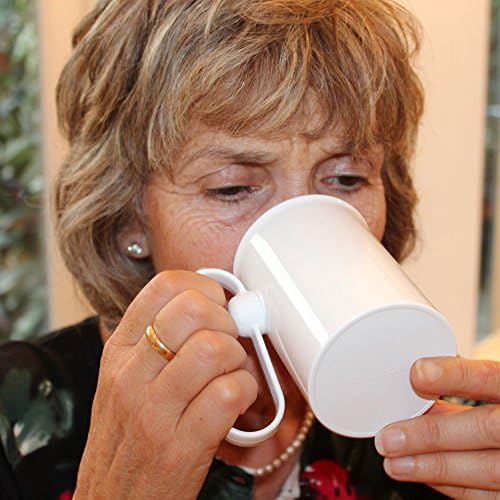 NRS Healthcare Hand Steady Mug with Easy Drinking Cup Aid