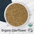 J MAC BOTANICALS Organic Elderflower, Herbal Tea - 4 Ounces