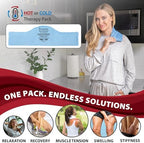 Core Products Soft Comfort CorPak – Reusable Hot & Cold Therapy Pack, Ice Pack for Injuries, No-Frost Compress for Muscle, Back & Joint Pain Relief – 6" x 20", Made in USA
