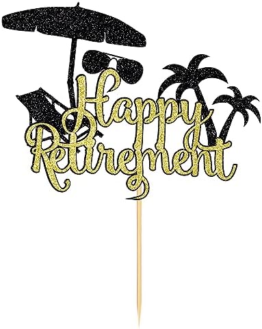 Happy Retirement Cake Topper-I'm Retired Ask Someone Else Cake Topper-Retirement Party Supplies Decoration (Happy Retirement)