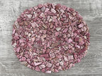 GAF TREASURES 2 oz Lot Natural Semi Tumbled Gemstone Chips, Crushed Mini Crystals, Undrilled Crystal Chips (Pink Opal)