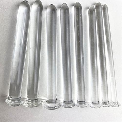 8PCS Male Urethra Stimulation Smooth Glass Urethra Plug Kit Transparent Urethra Sound Massage Stick Female G Spot Glass Stick