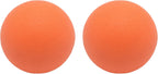 Small Hard Massage Ball 2 Pack. Lacrosse Ball Size Fascia Balls for Trigger Point Deep Tissue Myofascial Release Muscle Relax Plantar Fasciitis Relief Physiotherapy Yoga Pilates (Orange)