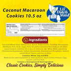 Lil Dutch Maid Coconut Macaroon Cookies | 10.5 oz (Pack of 3) | Sweet Coconut Macaroon Snack Cookies with Classic Flavor